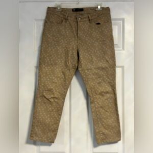 Levi’s khaki and white capris 12M